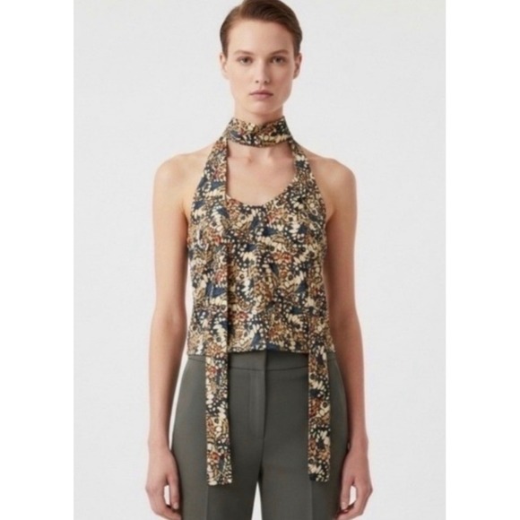 Wildfang Tops - Wildfang Empower Satin Cami Women Small Black Butterfly Wing Adjustable Straps